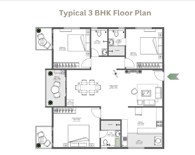 Ankura Meridian Whitefield Floor plan